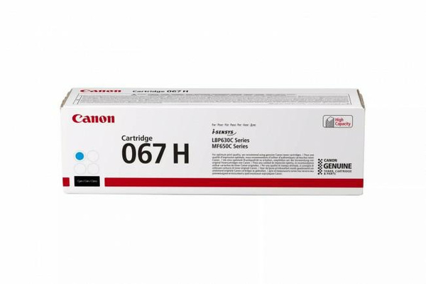 Oryginalny toner Canon Cartrige 067HC Cyan 2,35K XL do Canon LBP631 633 MF651 655 657