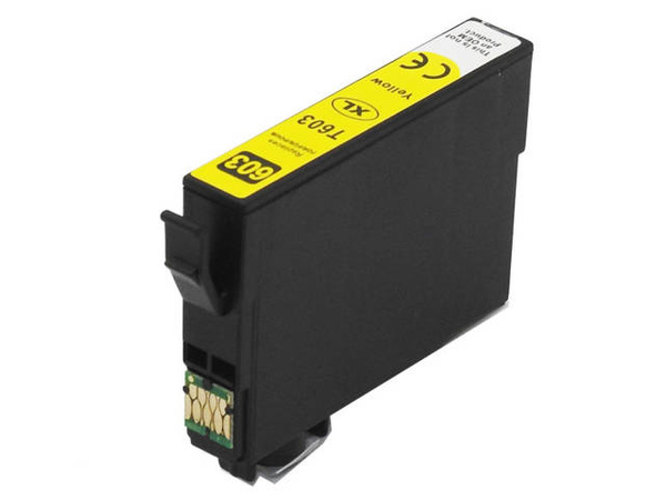 Zgodny z Epson 603 XL T603 Yellow 14ml tusz marki DDPrint do Epson XP-2100/XP-2105/XP-2150/ XP-2155/XP-3100/XP-3105/ XP-3150/XP-3155/XP-4100/ XP-4105/XP-4150/XP-4155/ WF-2810DWF/2820DWF/2830DWF/ 2835DWF/2840DWF/2845DWF/ 2850DWF/2870DWF