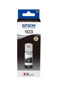 Oryginalny Tusz w butelce Epson 103 Bk (T00S1, C13T00S14A) do Epson EcoTank L3110/L3111/L3150/ L3151/L3156/L1110/ L1250/L3251/L3250/ L3160/L3210/L3211/ L3266/L3230/L3231