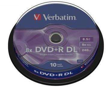 Verbatim DVD+R 8x 8,5GB DL 10p cake box