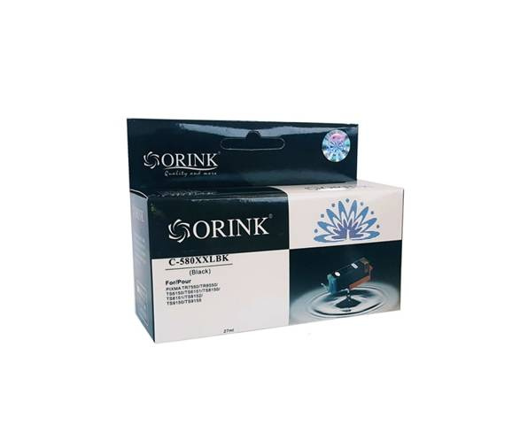 Zgodny z Tusz Canon PGI-580 XXLBK 27ml Black marki Orink do Canon PIXMA TR8550/TR7550/ TS6150/TS6151/TS6250/TS6251/TS8150/ TS8151/TS8152/TS8250/TS8251/TS8252/ TS9150/TS9155/TS9550/TS9551C