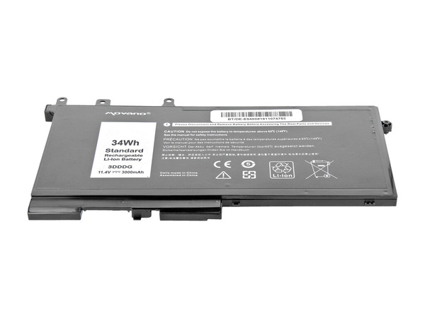 Bateria Movano do Dell Latitude E5280, E5480, E5580 11.4V 3000mAh