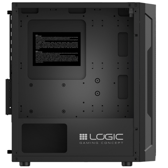 Nowy gamingowy Logic Aramis czarny ARGB MINI AMD Ryzen 5 4500 3,6 GHz / 32 GB / 960 SSD / Win 11 + Nvidia RTX 4060Ti [8GB]