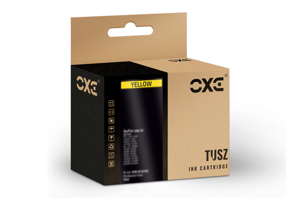 Tusz zgodny z  HP 920XL (wskazują poziom tuszu) CD974AE 15ml Yellow marki OXE do HP