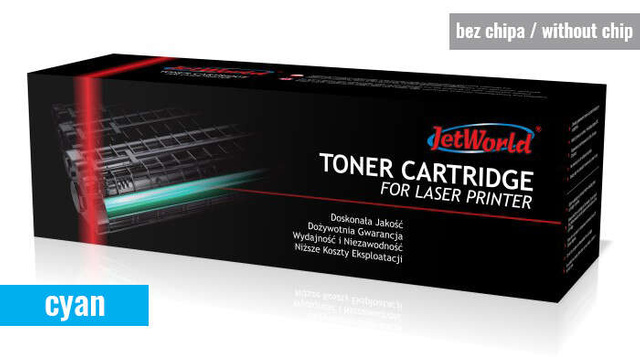 Zamiennik HP 207X W2211X 2.45k Cyan bez chipu toner marki JetWorld do HP M255 M282 M283