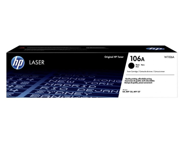 Toner oryginalny HP 106A W1106A 1K czarny do HP 107/135/137