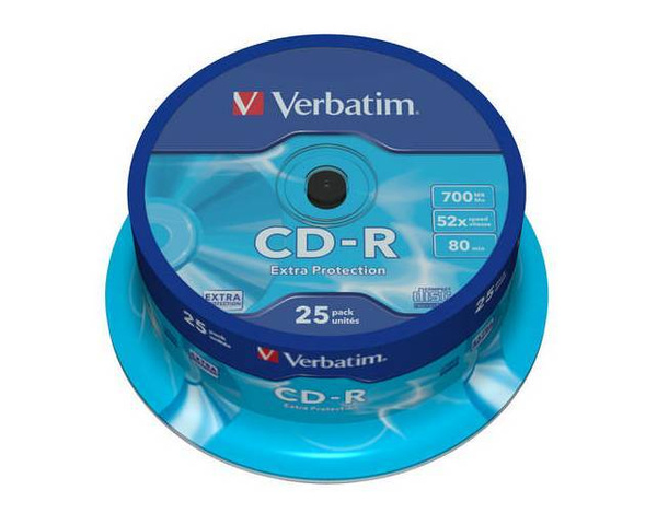 Verbatim CD-R 52x 700MB 25p cake box