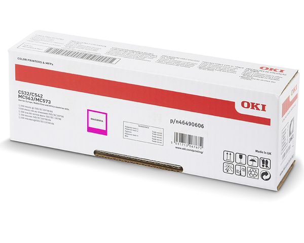 Oryginalny Toner 46490606 do OKI 6k Magenta