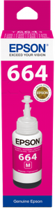 Oryginalny Tusz Epson T6643 do Epson EcoTank 70 ml Magenta do Epson ET-2500/ET-2550/ET-2600/ ET-2650/ ET-3600/ET-4500/ET-4550/ ET-14000/ ITS L3050/ITS L3060/ITS L3070/ L100/L110/L210/L300/L310/ L350/L355/L365/L382/L386/ L550/L565/ L655/L1300