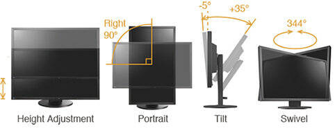 Monitor Poleasingowy EIZO FlexScan EV2436W z głośnikami / czarny