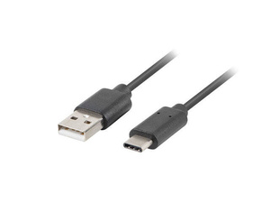 Kabel Lanberg CA-USBO-20CU-0030-BK USB-C 2.0 (M) do USB-A (M), 3 m, czarny