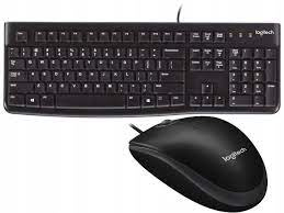 Zestaw przewodowy Logitech klawiatura K120 + mysz optyczna B100 (USB)