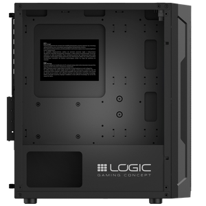 Nowy Komputer gamingowy Logic Aramis czarny ARGB MINI AMD Ryzen 5 4500 3,6 GHz / 16 GB / 960 SSD / Win 11 + Nvidia RTX 3050 [6GB]