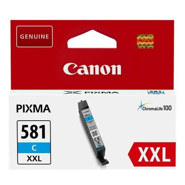 Oryginalny Tusz CLI-581Y XXL do Canon 11.7 ml Cyan do Canon PIXMA TR8550/TR7550/ TS6150/TS6151/TS6250/TS6251/TS8150/ TS8151/TS8152/TS8250/TS8251/TS8252/ TS9150/TS9155/TS9550/TS9551C