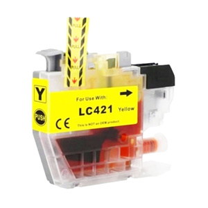 Tusz LC421Y / LC-421Y 8ml Yellow marki DDPrint do Brother DCP-J1050 DCP-J1140 MFC-J1010