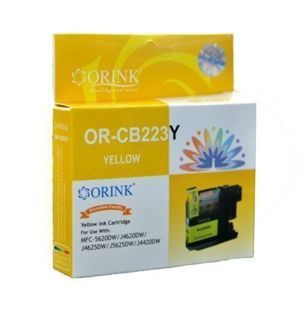 Zamiennik Brother LC223 10ml Yellow tusz marki Orink do J4120dw J562dw J4420dw J4620dw J5320dw J5620dw J5720dw