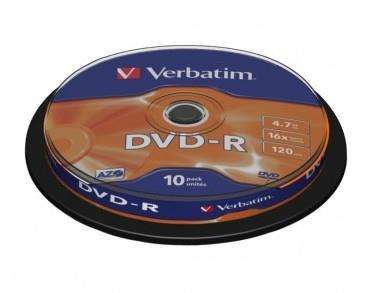 Verbatim DVD-R 16x 4,7GB 10p cake box