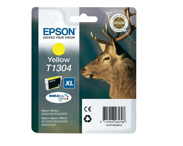 Oryginalny Tusz T1304 do Epson 10.1 ml Yellow