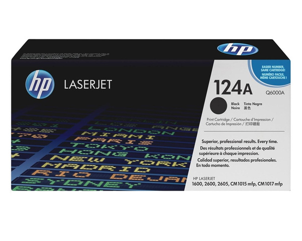 Oryginalny Toner HP124A Q6000A do HP Color 2.5k Black