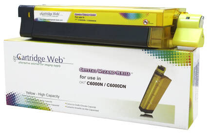 Zgodny toner OKI 43487709 6k Yellow marki Cartridge Web do Oki C8600 C860 C8800