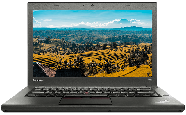 Laptop Poleasingowy Lenovo ThinkPad T450 Core i5 5200u (5-gen.) 2,2 GHz / 8 GB / 120 SSD / 14" HD+ / Win 10 Prof. (Update)