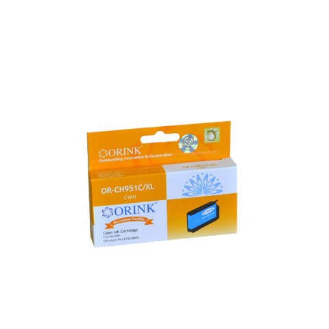 Zamiennik HP 951XL C CN046AE 30ml Cyan tusz marki Orink do HP OfficeJet Pro 251 / 276 / 8100 / 8600 / 8610 / 8615 / 8616 / 8620 / 8625