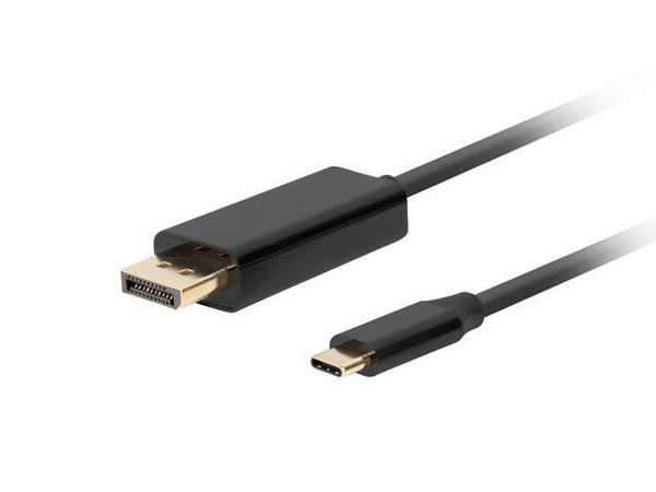 Kabel Lanberg USB-C 3.2 Gen 2 - DisplayPort 1.2 4K 60Hz 3m czarny