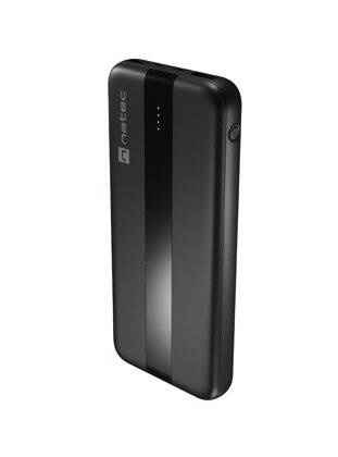 Powerbank Natec Trevi Slim Q NPB-1923 10000 mAh 2xUSB-A  Fast Charge + 1xUSB-C, czarny