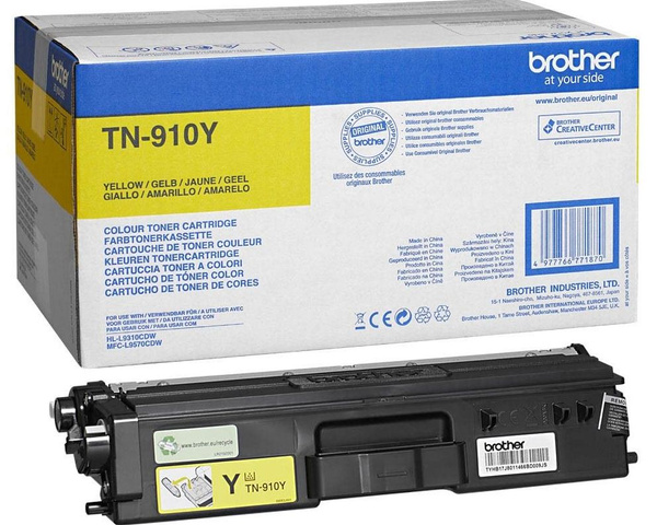 Oryginalny Toner TN-910Y do Brother 9k Yellow