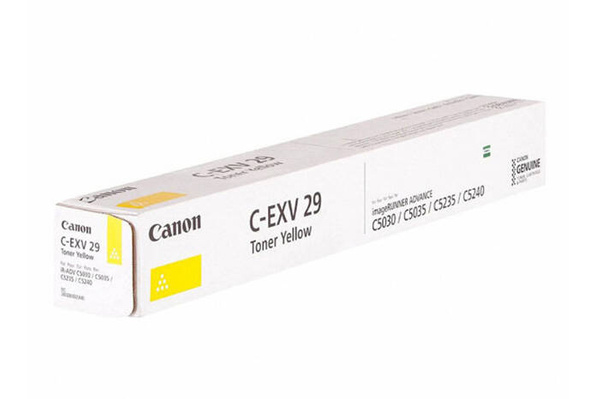 Oryginalny Toner Yellow Canon iR-C5030, iR-C5035, iR-C5235, iR-C5240 (C-EXV29Y, CEXV29Y, 2802B002)