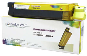 Zgodny toner OKI 43487709 6k Yellow marki Cartridge Web do Oki C8600 C860 C8800