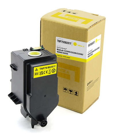 Zamiennik Minolta C3320 TNP80Y (AAJW252) 9k Yellow toner marki Cartridge Web do Minolta C3320i