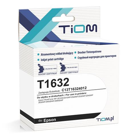 Zamiennik Epson T1632 | C13T16324012 | 510 str | cyan tusz marki Tiom do Epson WF2010 WF2510 WF2520 WF2530 WF2540 WF2630 WF2650 WF2660 WF2750