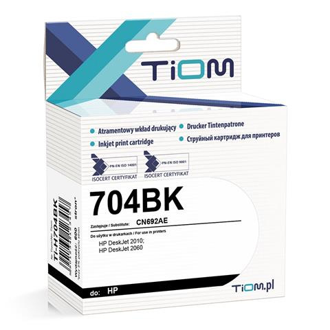 Zgodny Tusz Tiom Ti-H704BK zamiennik HP 704BK | CN692AE | 15ml | black