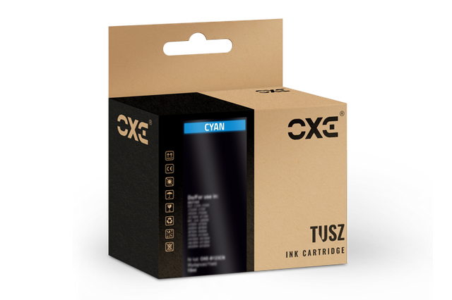 Tusz OXE Cyan HP 920XL (wskazują poziom tuszu) zamiennik refabrykowany CD972AE 15ml