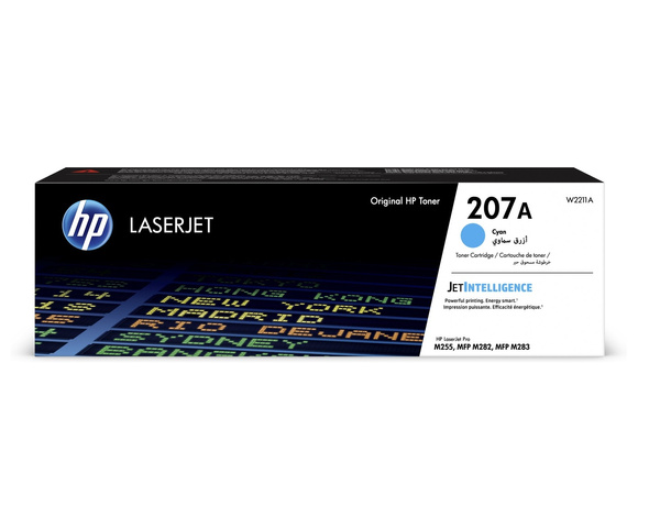 Oryginalny Toner HP 207A W2211A 1.2k Cyan do HP Color LaserJet Pro M255dw/M255nw/M282nw/M283cdw/M283fdn/M283fdw