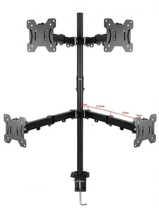 Biurkowy obrotowy uchwyt do 4-ch monitorów 10-27” 7kg VX-24