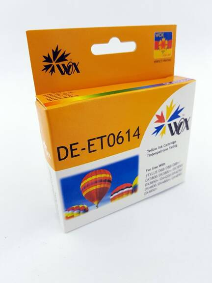 Zgodny EPSON T0614 C13T06144010 12ml Yellow tusz marki WOX do Epson D68 D88 DX3800 DX3850 DX4200