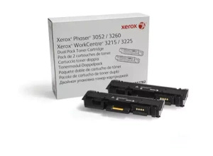 Oryginalny Toner 106R02782 do Xerox 2x 3k Black do Xerox Phaser 3052/3260 / WorkCentre 3215/3225