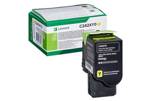 Oryginalny Toner Yellow Lexmark C2425 (C242XY0 )