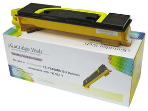 Zgodny z Kyocera TK550 / TK552 TK-550Y 6k Yellow toner marki Cartridge Web do FS-C5200