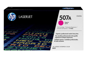 Oryginalny Toner Magenta HP LaserJet Enterprise 500 Color M551, M575, Pro 500 M570 (507A CE403A)