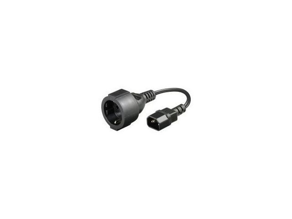 Adapter Przejściówka Lanberg IEC320 C14 do SCHUKO 0.2m