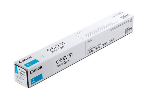 Oryginalny Toner Cyan Canon ADV iR-C5535, iR-C5540, iR-C5550, iR-C5560 (C-EXV51C, CEXV51C, 0482C002)