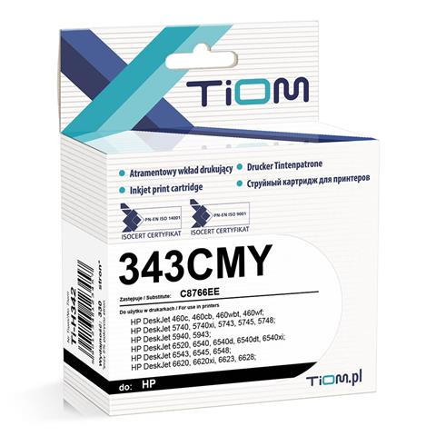 Zgodny Tusz Tiom Ti-H343 zamiennik HP 343CMY | C8766EE | 330 str. | color