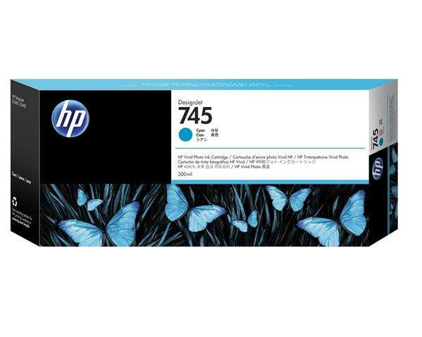 HP Tusz nr 745A F9K03A Cyan 300ml