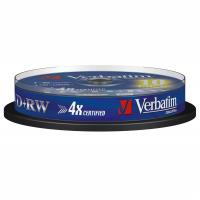 Verbatim DVD+RW 4x 4,7GB 10 p cake box