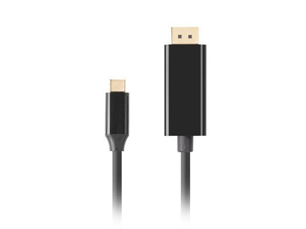 Kabel Lanberg USB-C 3.2 Gen 2 - DisplayPort 1.2 4K 60Hz 3m czarny