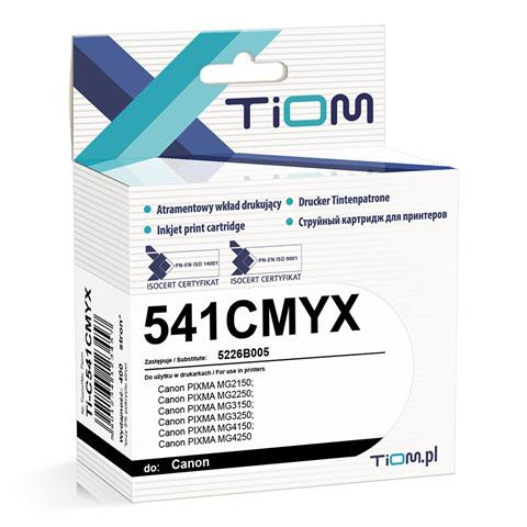 Zgodny Tusz Tiom Ti-C541CMYX zamiennik Canon 541CMYX | 5226B005 | 15ml | color