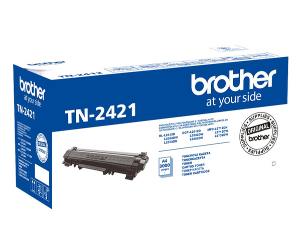 Oryginalny Toner TN-2421 do Brother 3k Black do Brother DCP-L2512D/L2532DW/L2552DN/HL-L2312D/L2352DW/L2372DN/MFC-L2712DN/L2712DW/L2732DW/L2752DW